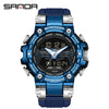 Electronic Watch Zinc Alloy Acrylic Mirror Tpu Strap Round Dial Simple Style Men's Watch