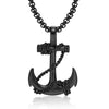 Electroplated Alloy Anchor Pendant Pearl Chain Sweater Necklace With Simple Geometric Design Unisex Fashion Accessory Wholesale