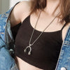 Electroplated Alloy Pearl Chain Necklace With Animal Zodiac Pendant Cartoon Leaf U Shape And Geometric Design Unisex Jewelry