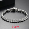 Electroplated Copper Geometric Link Chain Bracelet For Women And Men Slim Fashion Jewelry With A Modern Style