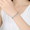 Electroplated Copper Geometric Link Chain Bracelet For Women And Men Slim Fashion Jewelry With A Modern Style