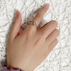 Electroplated Copper Ring In Light Luxury Cold Style With Geometric Design For Women