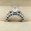 Electroplated Geometric Metal Couple Ring Set For Women And Unisex Fashion Jewelry Wholesale