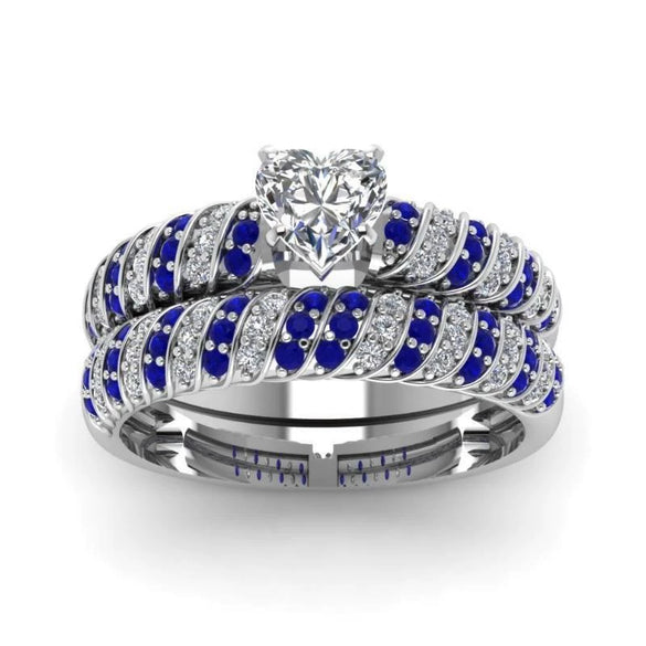 Electroplated Geometric Metal Couple Ring Set For Women And Unisex Fashion Jewelry Wholesale