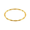 Electroplated 18K 316L Stainless Steel Women's Simple Bamboo Style Bracelet