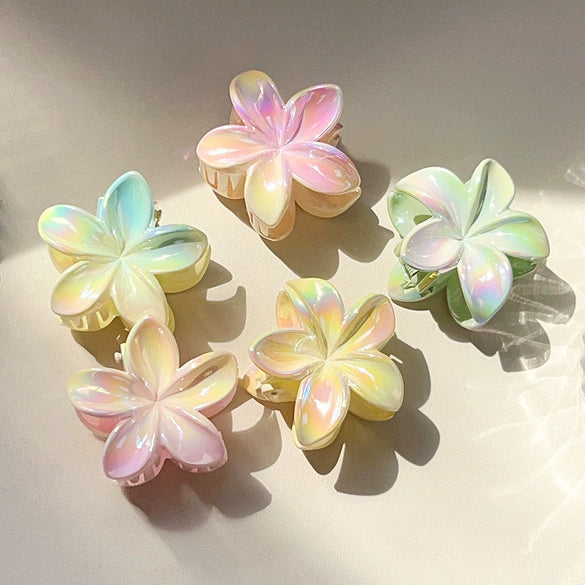 Electroplated Plumeria Flower Women's Hairpin Hair Accessories