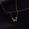 Electroplated Silver Bow Pendant Necklace With Cross Chain Elegant Light Luxury Fashion Jewelry