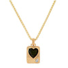 Electroplated Stainless Steel And Titanium Steel Heart Shape Necklace Pendant For Women In Ins Style