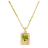 Electroplated Stainless Steel And Titanium Steel Heart Shape Necklace Pendant For Women In Ins Style