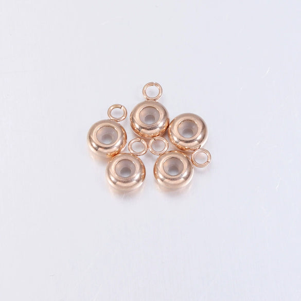 Electroplated Stainless Steel Geometric Diy Jewelry Accessories Positioning Beads For Bracelet Necklace