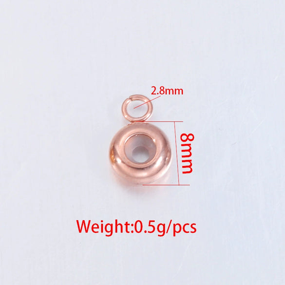 Electroplated Stainless Steel Geometric Diy Jewelry Accessories Positioning Beads For Bracelet Necklace