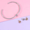 Electroplated Stainless Steel Geometric Diy Jewelry Accessories Positioning Beads For Bracelet Necklace