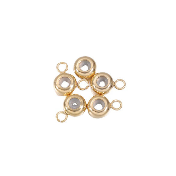 Electroplated Stainless Steel Geometric Diy Jewelry Accessories Positioning Beads For Bracelet Necklace