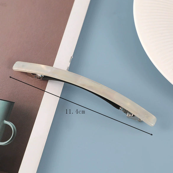 Elegant Acetate Women's Side Hair Clip Hairpin With Handcrafted Finish For Ponytails And Stylish Hairstyles