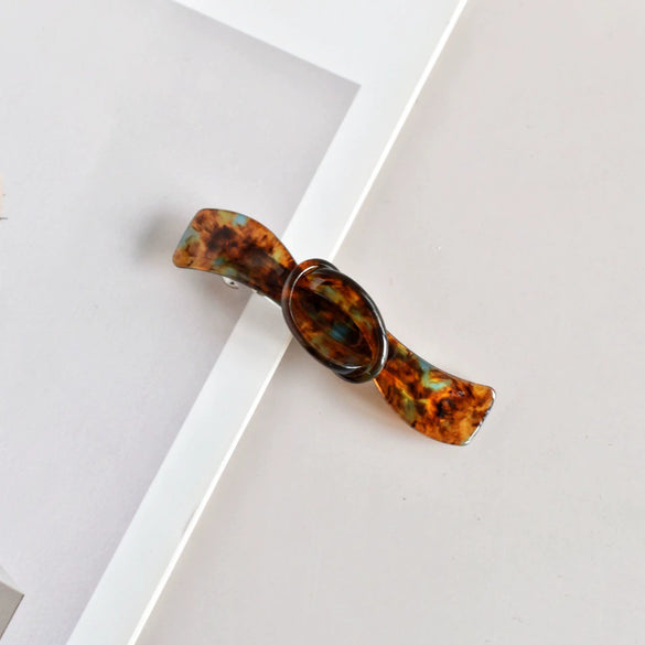 Elegant Acetate Women's Side Hair Clip Hairpin With Handcrafted Finish For Ponytails And Stylish Hairstyles