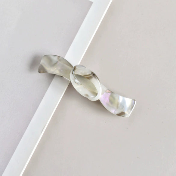 Elegant Acetate Women's Side Hair Clip Hairpin With Handcrafted Finish For Ponytails And Stylish Hairstyles