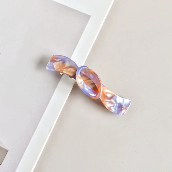 Elegant Acetate Women's Side Hair Clip Hairpin With Handcrafted Finish For Ponytails And Stylish Hairstyles