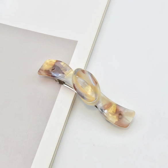 Elegant Acetate Women's Side Hair Clip Hairpin With Handcrafted Finish For Ponytails And Stylish Hairstyles