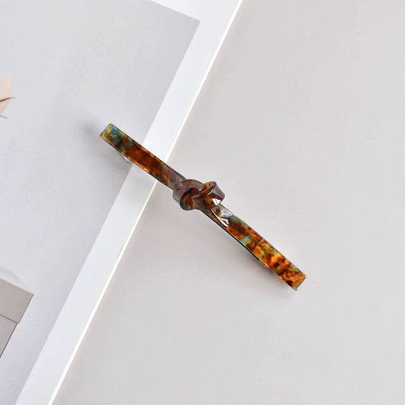 Elegant Acetate Women's Side Hair Clip Hairpin With Handcrafted Finish For Ponytails And Stylish Hairstyles