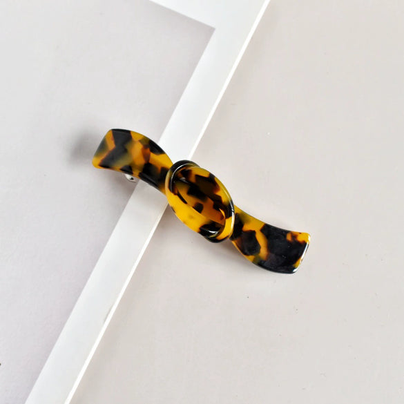 Elegant Acetate Women's Side Hair Clip Hairpin With Handcrafted Finish For Ponytails And Stylish Hairstyles