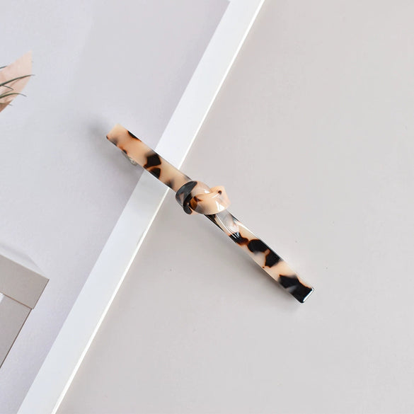 Elegant Acetate Women's Side Hair Clip Hairpin With Handcrafted Finish For Ponytails And Stylish Hairstyles