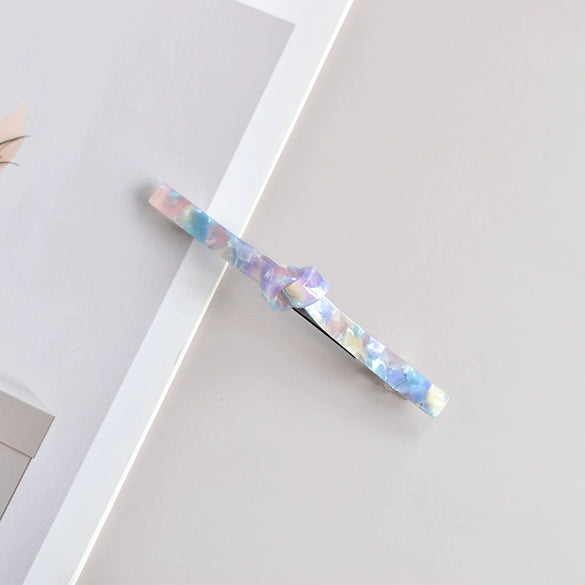 Elegant Acetate Women's Side Hair Clip Hairpin With Handcrafted Finish For Ponytails And Stylish Hairstyles