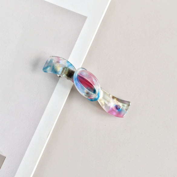 Elegant Acetate Women's Side Hair Clip Hairpin With Handcrafted Finish For Ponytails And Stylish Hairstyles
