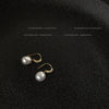 Elegant Baroque Style Freshwater Pearl And Zircon Drop Shaped Copper Earrings For Women With Handmade Electroplated Finish