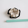 Elegant Black And White Color Block Cloth Scrunchie Handmade Cartoon Style Hair Ring For Women Simple Hair Tie Headwear
