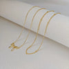 Elegant Bow Pendant Necklace For Women Copper Electroplated Thin Chain Cute Pattern Jewelry Gift