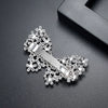Elegant Butterfly Word Hair Clip For Women Copper Hair Accessory With Zircon Inlay Fashion Hair Jewelry