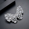 Elegant Butterfly Word Hair Clip For Women Copper Hair Accessory With Zircon Inlay Fashion Hair Jewelry