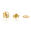 Elegant Classic Style Commute Solid Color 304 Stainless Steel 18K Gold Plated Open Rings Rings In Bulk