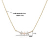 Elegant Copper Flower Petal Pendant Choker Necklace For Women With Zirconia Design And O Word Chain