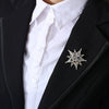 Elegant Copper Star Brooch Pin For Women Fashion Jewelry Accessory With Zircon Color Detail