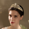 Elegant Diamond Embellished Alloy Crown Hair Accessory For Women Bridal Wedding Ceremony And Party Headpiece
