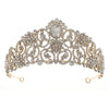 Elegant Diamond Embellished Alloy Crown Hair Accessory For Women Bridal Wedding Ceremony And Party Headpiece