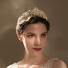 Elegant Diamond Embellished Alloy Crown Hair Accessory For Women Bridal Wedding Ceremony And Party Headpiece