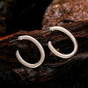 Elegant Exaggerated Geometric Cshaped Metal Statement Earrings For Women Versatile Fashion Jewelry