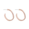 Elegant Exaggerated Geometric Cshaped Metal Statement Earrings For Women Versatile Fashion Jewelry