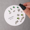 Elegant Fairy Women's Ear Studs And Combination Earrings Alloy Stainless Steel Heart Pattern Electroplating