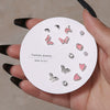 Elegant Fairy Women's Ear Studs And Combination Earrings Alloy Stainless Steel Heart Pattern Electroplating