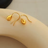 Elegant Fashion Water Drop 316L Stainless Steel Gold Plated Geometric Earrings For Women