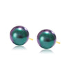 Elegant Geometric Alloy Imitation Pearl Earrings For Women With Simple Retro Styling