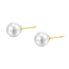 Elegant Geometric Alloy Imitation Pearl Earrings For Women With Simple Retro Styling