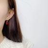 Elegant Geometric Copper Earrings For Women Electroplated Simple Fashion Ear Buckle Jewelry