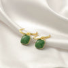 Elegant Geometric Copper Earrings For Women Electroplated Simple Fashion Ear Buckle Jewelry