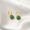 Elegant Geometric Copper Earrings For Women Electroplated Simple Fashion Ear Buckle Jewelry