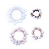 Elegant Geometric Imitation Pearl Rhinestone Hair Tie