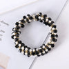 Elegant Geometric Imitation Pearl Rhinestone Hair Tie